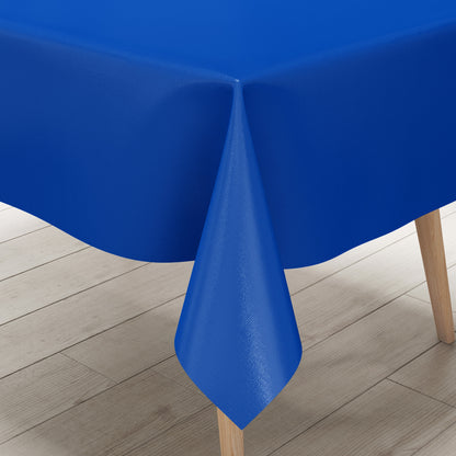 Wachstuch Tischdecke blau royalblau einfarbig unifarben uni295 eckig rund oval