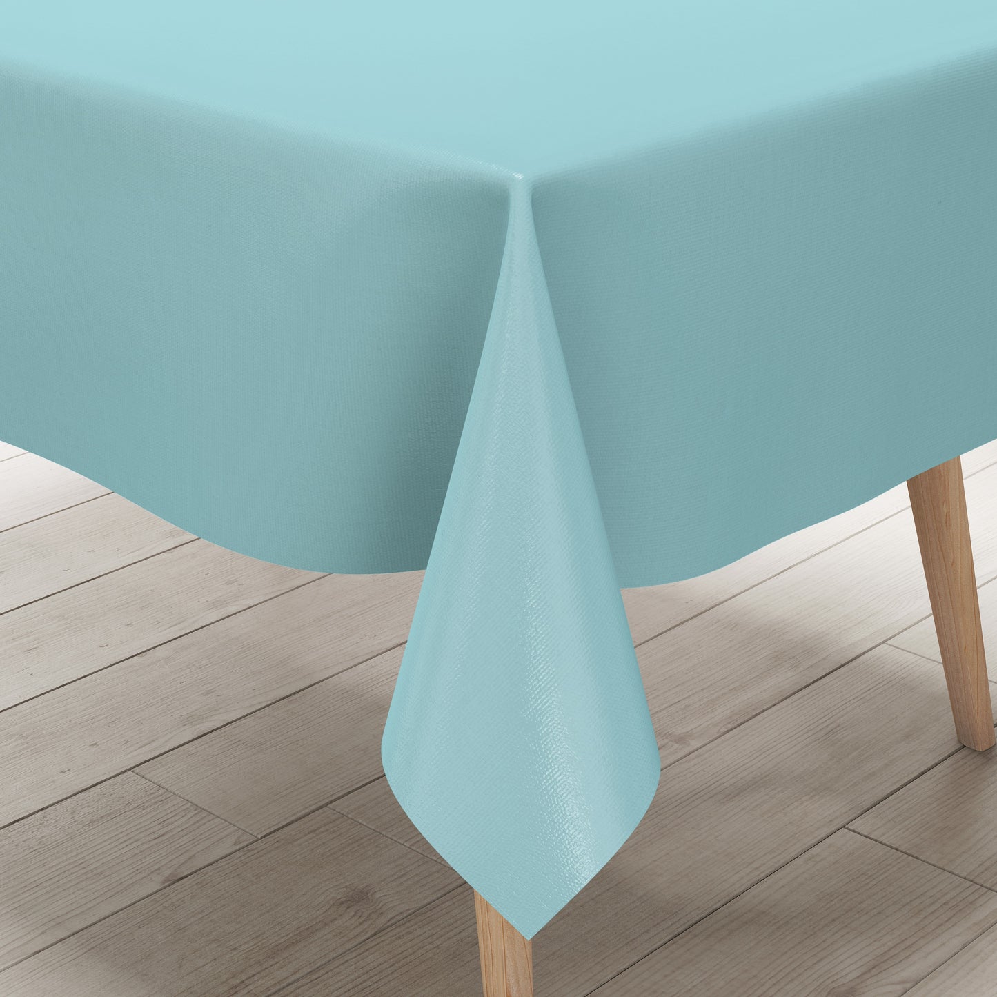 Wachstuch Tischdecke ni hellblau einfarbig pastellblau