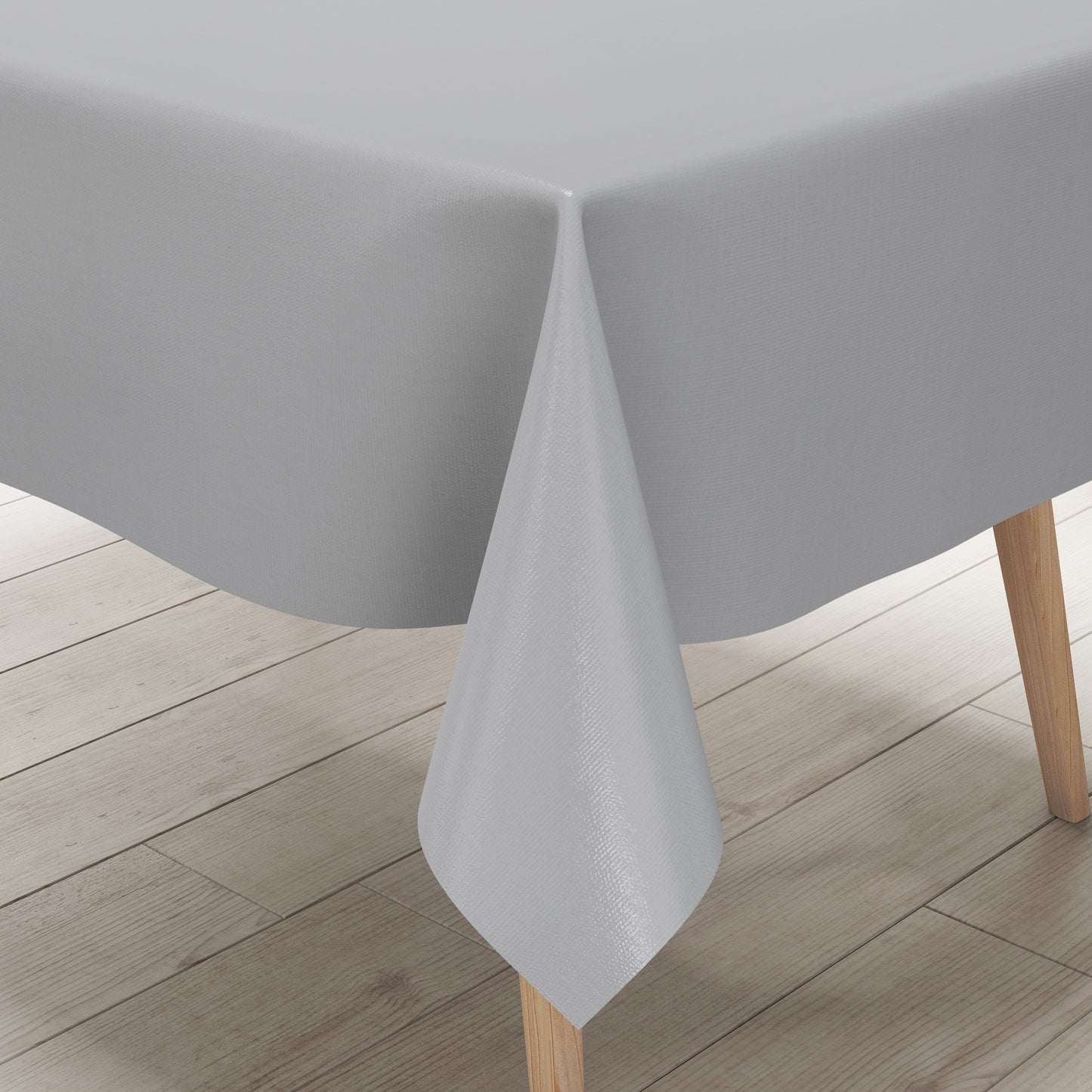 Wachstuch Tischdecke grau einfarbig unifarben uni422 eckig rund oval