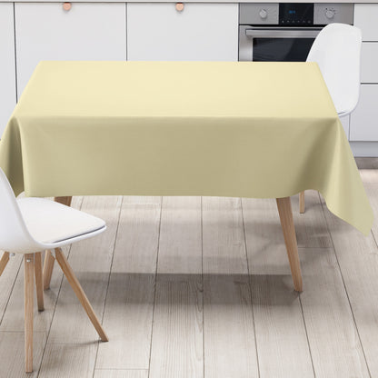 Wachstuch Tischdecke beige einfarbig unifarben uni7 eckig rund oval
