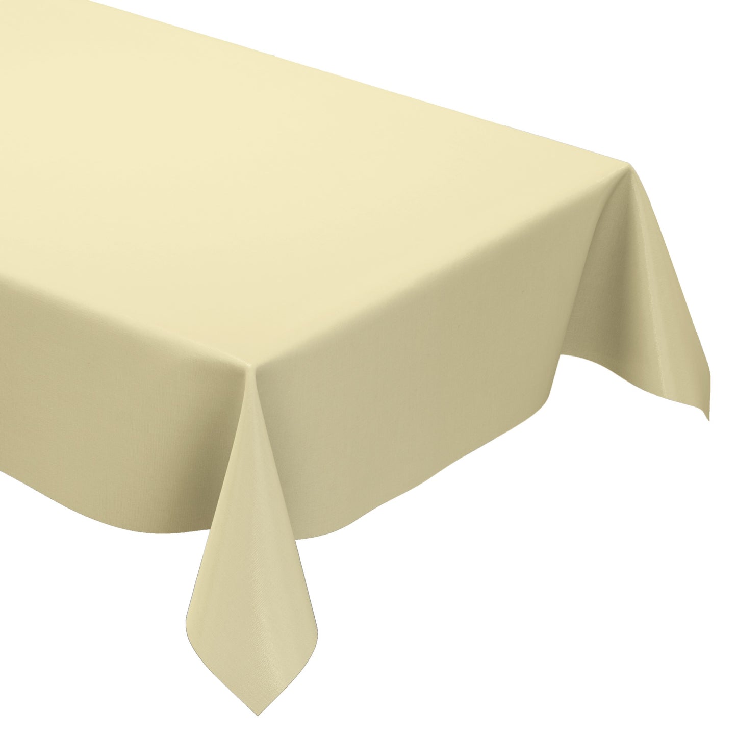 Wachstuch Tischdecke beige einfarbig unifarben uni7 eckig rund oval
