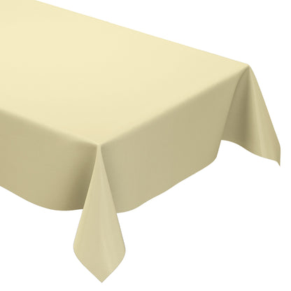 Wachstuch Tischdecke beige einfarbig unifarben uni7 eckig rund oval