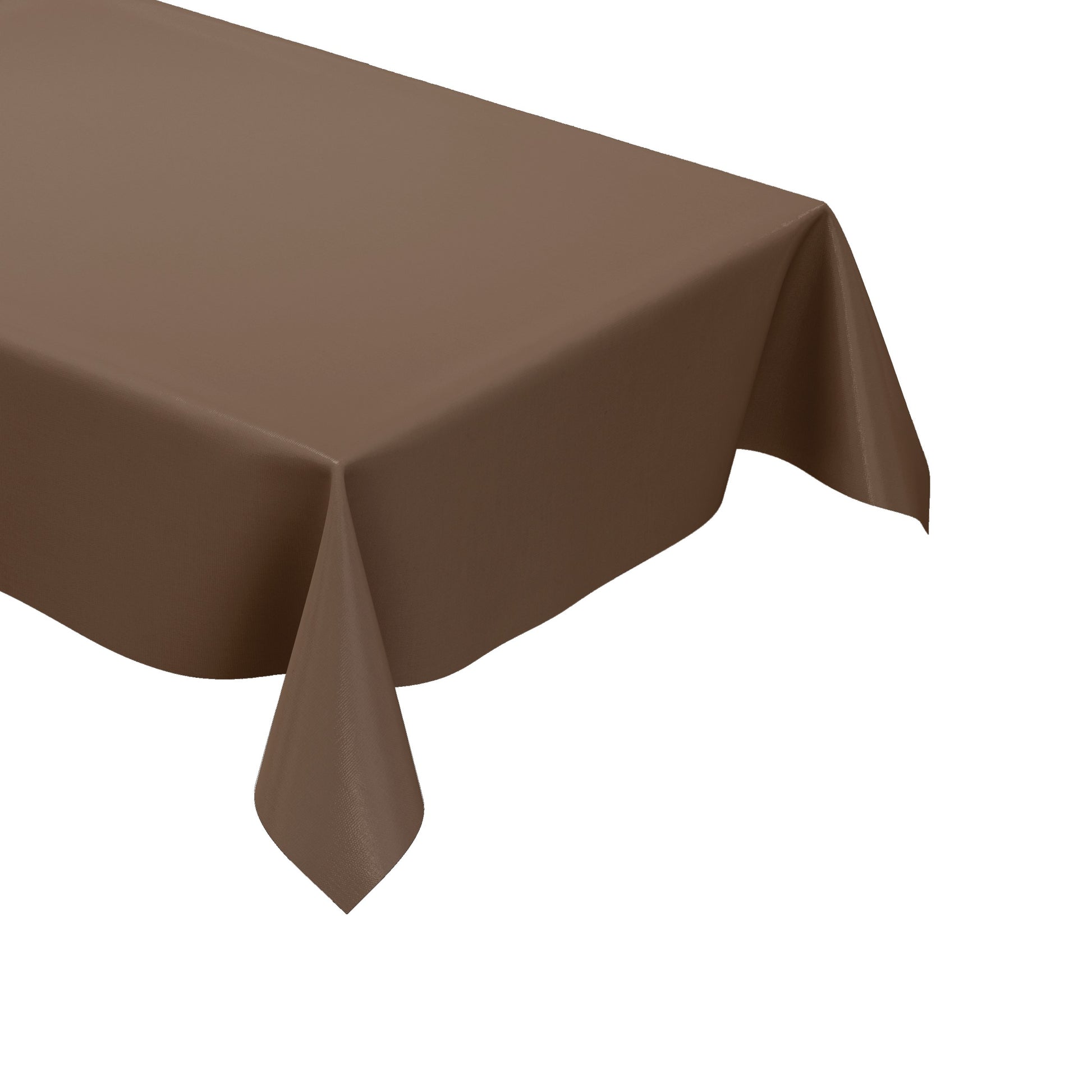 Wachstuch Tischdecke uni braun