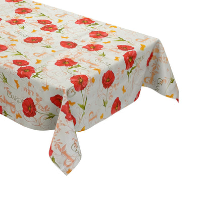 Oilcloth tablecloth sold by the meter 01301-00 Easter Easter Bunny Tulips square round oval