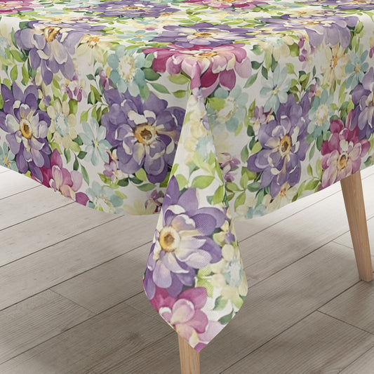 Wachstuch Tischdecke Blumen Blüten