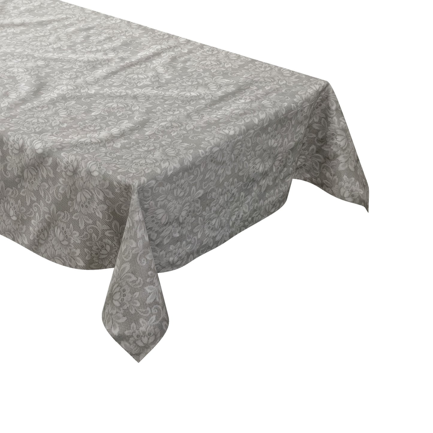 Wachstuch Tischdecke Strick Blumenmuster