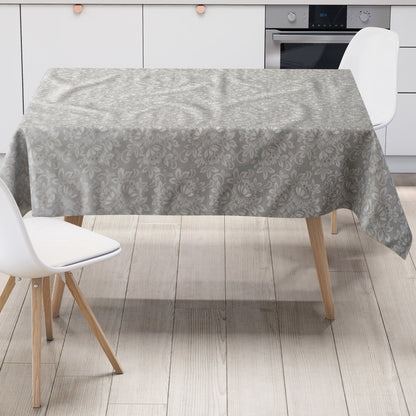 Wachstuch Tischdecke Strick Blumenmuster