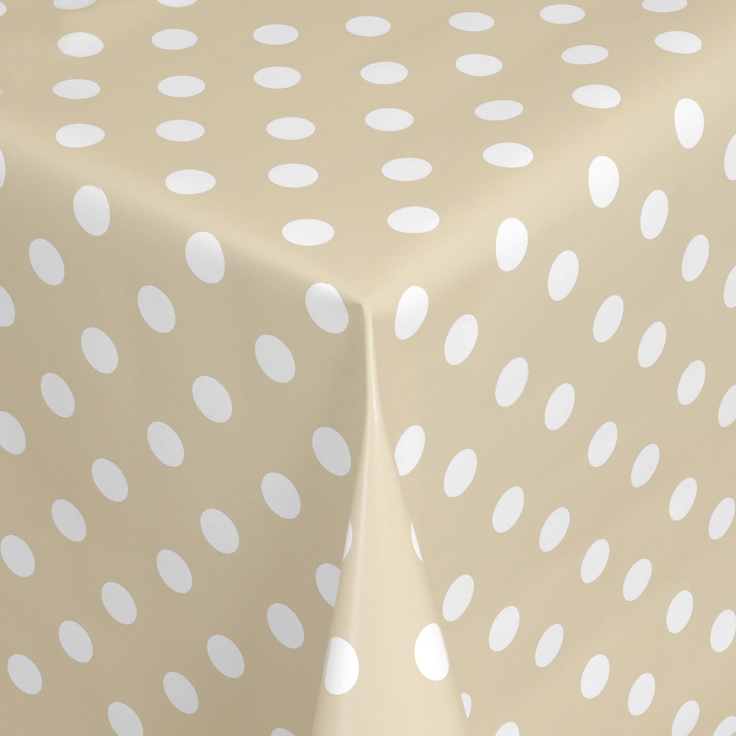 Wachstuchrolle Meterware Punkte beige 