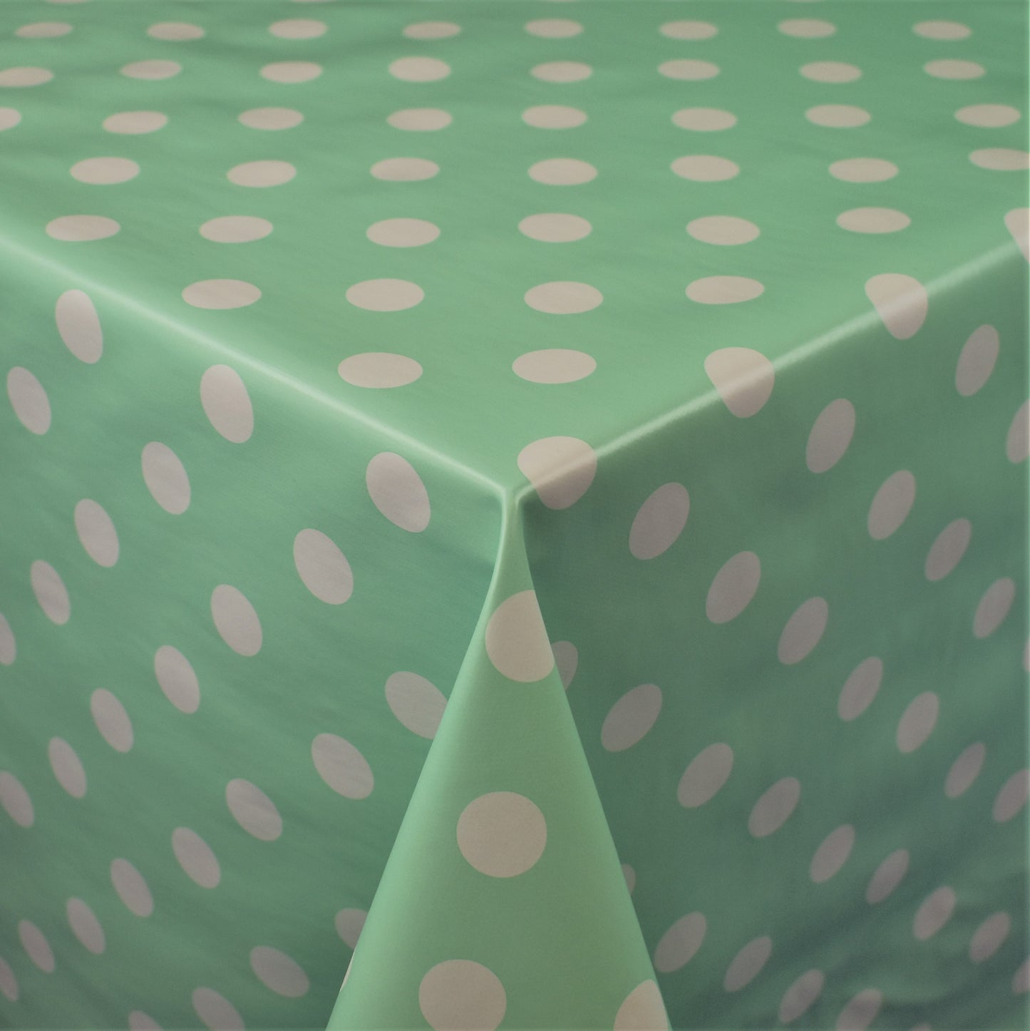 Wachstuch Rollenware Meterware Wachstuchrolle Punkte Polka Dots mintgrün