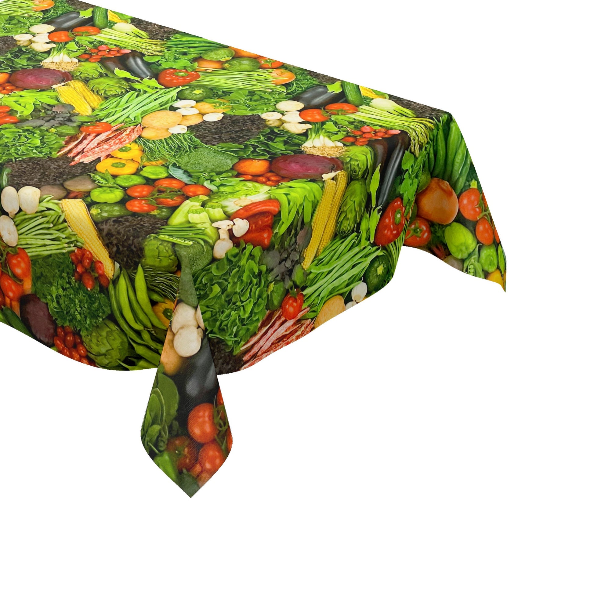 abwaschbare Wachstuch Tischdecke Gemüse Salat Paprika Gurke PVC-Tischdecke Kevkus wachstuchshop24pro.com