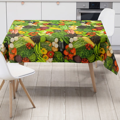 abwaschbare Wachstuch Tischdecke Gemüse Salat Paprika Gurke PVC-Tischdecke Kevkus wachstuchshop24pro.com