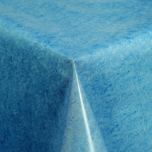 Oilcloth roll by the meter roll goods 01225-01 marbled blue light blue
