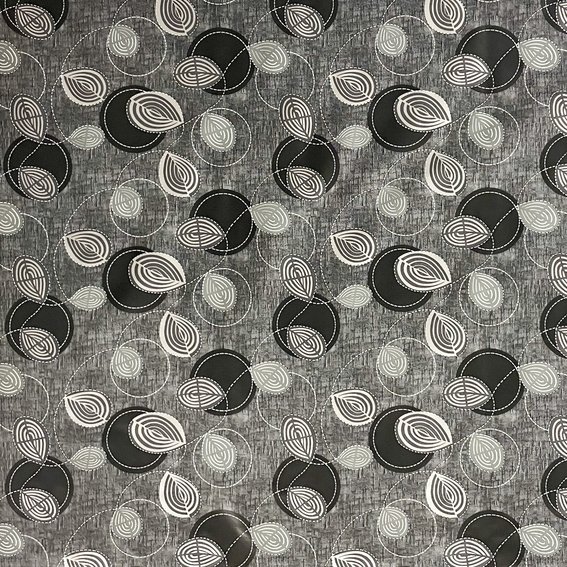 Wachstuch Tischdecke modern Kreise Linien