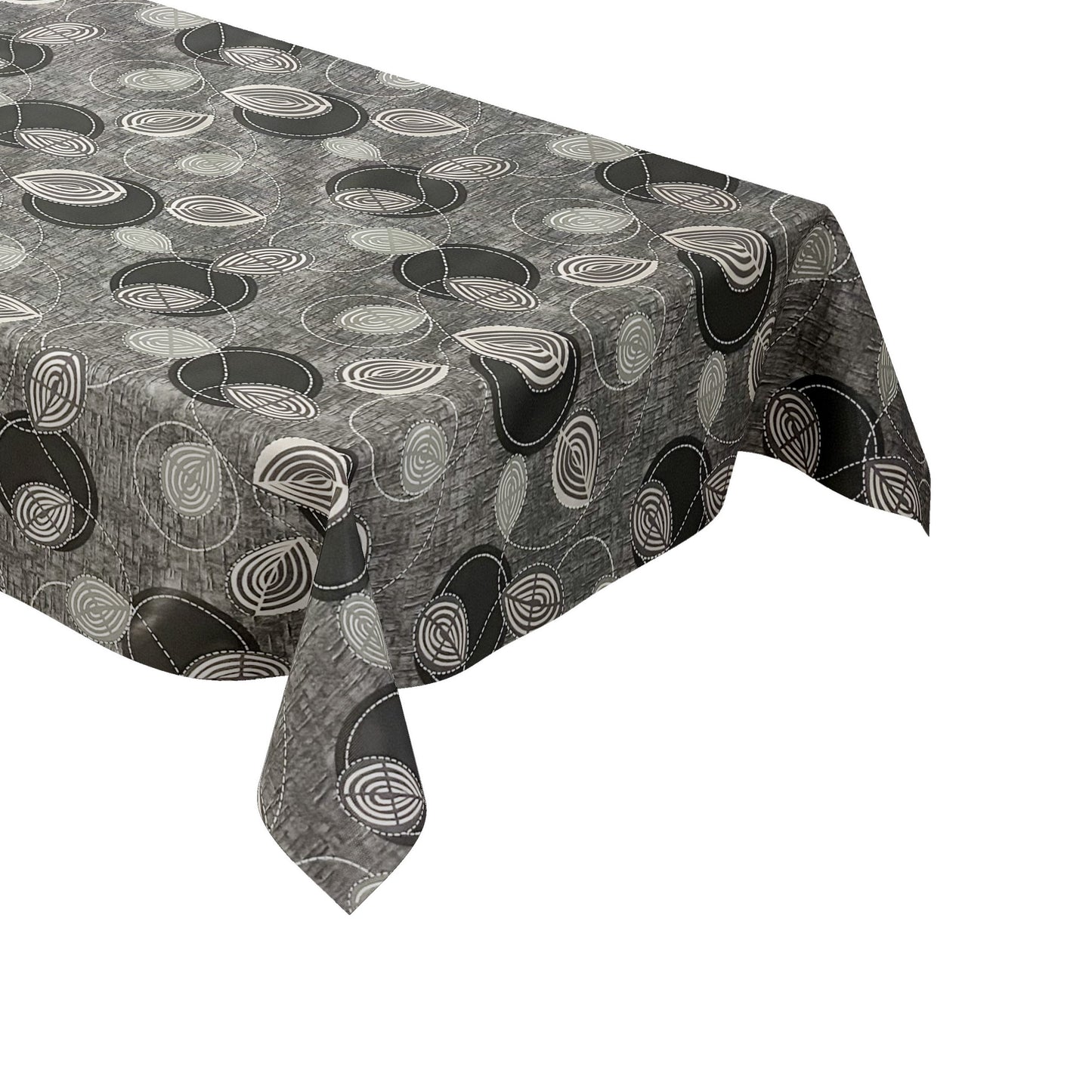 Wachstuch Tischdecke modern Kreise Linien