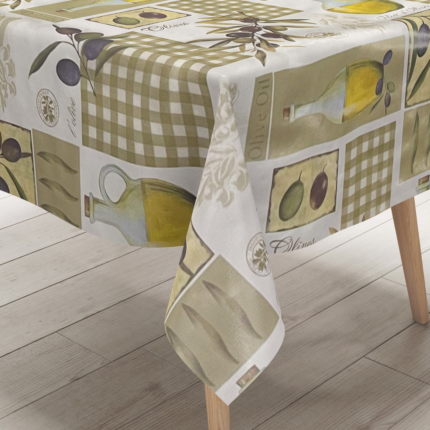 Wachstuch Tischdecke Oliven mediterran
