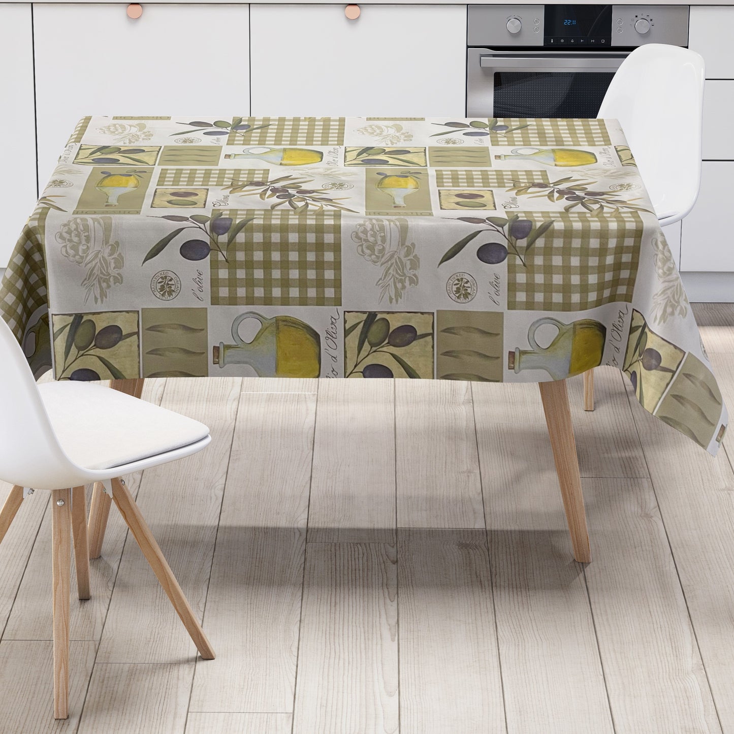 Wachstuch Tischdecke Oliven mediterran