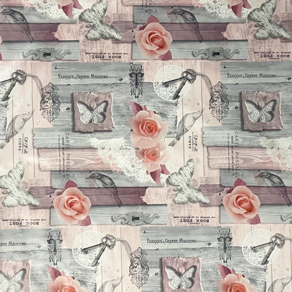 Nappe toile cirée vendue au mètre 01301-00 Pâques Lapin de Pâques Tulipes carrée ronde ovale