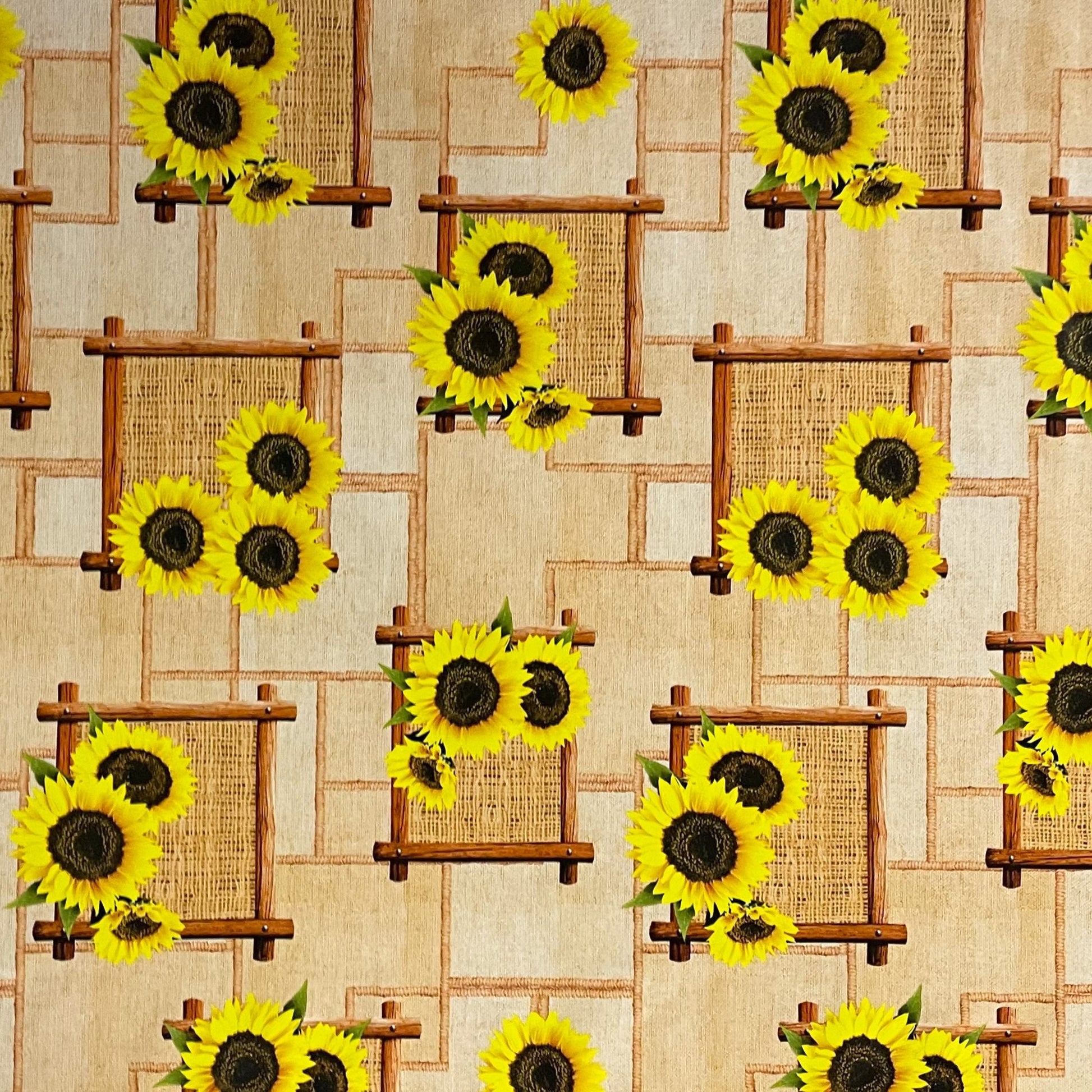 Wachstuch Tischdecke Sonnenblumen
