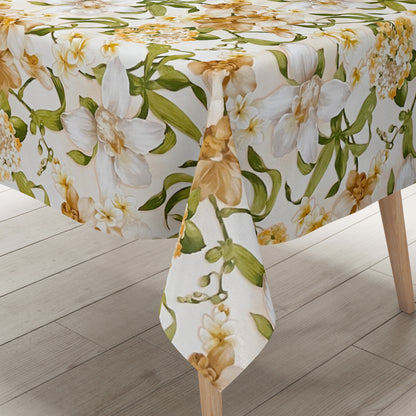 Oilcloth tablecloth sold by the meter 01301-00 Easter Easter Bunny Tulips square round oval