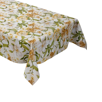 Oilcloth tablecloth sold by the meter 01301-00 Easter Easter Bunny Tulips square round oval
