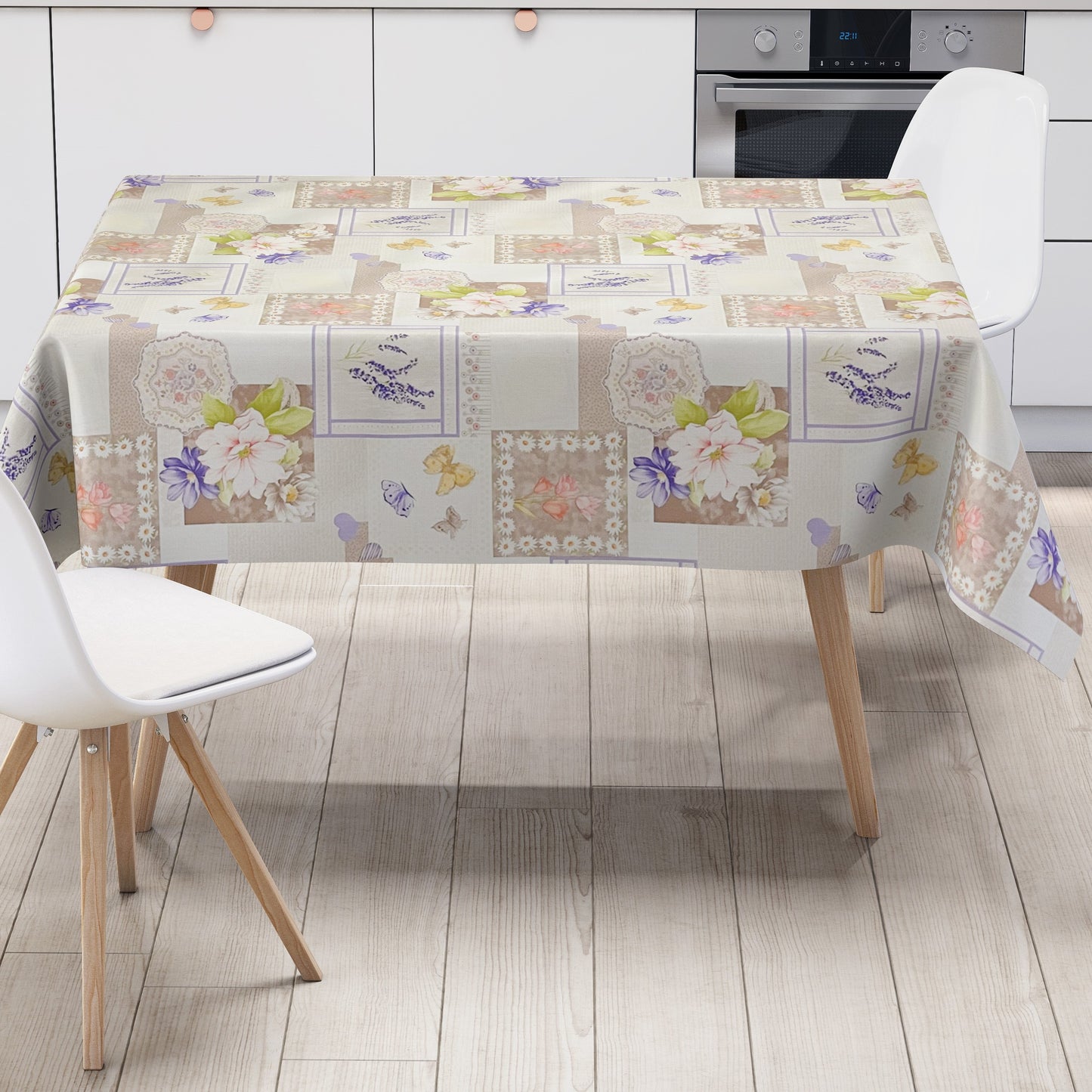 Wachstuch Tischdecke Lavendel