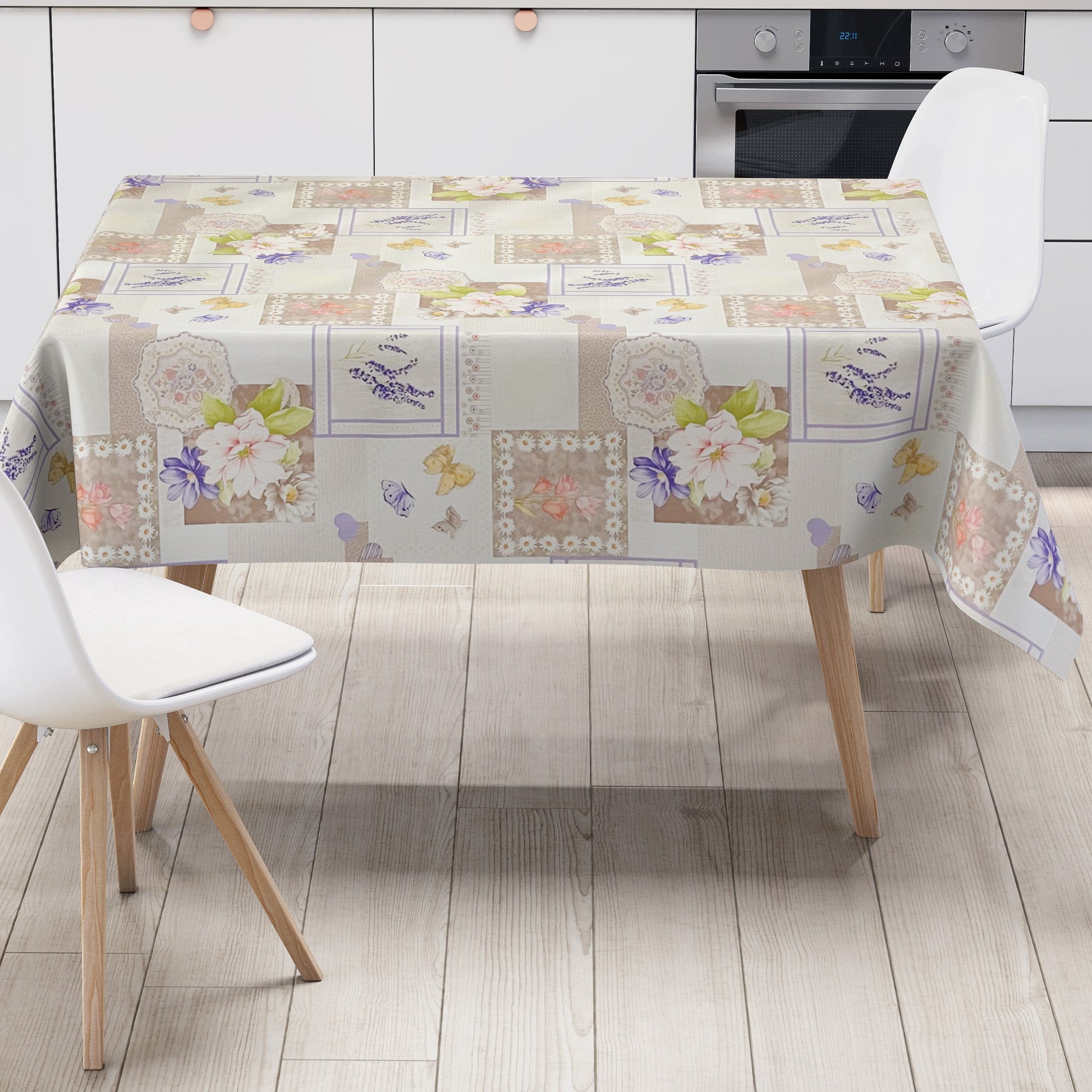 Wachstuch Tischdecke Lavendel