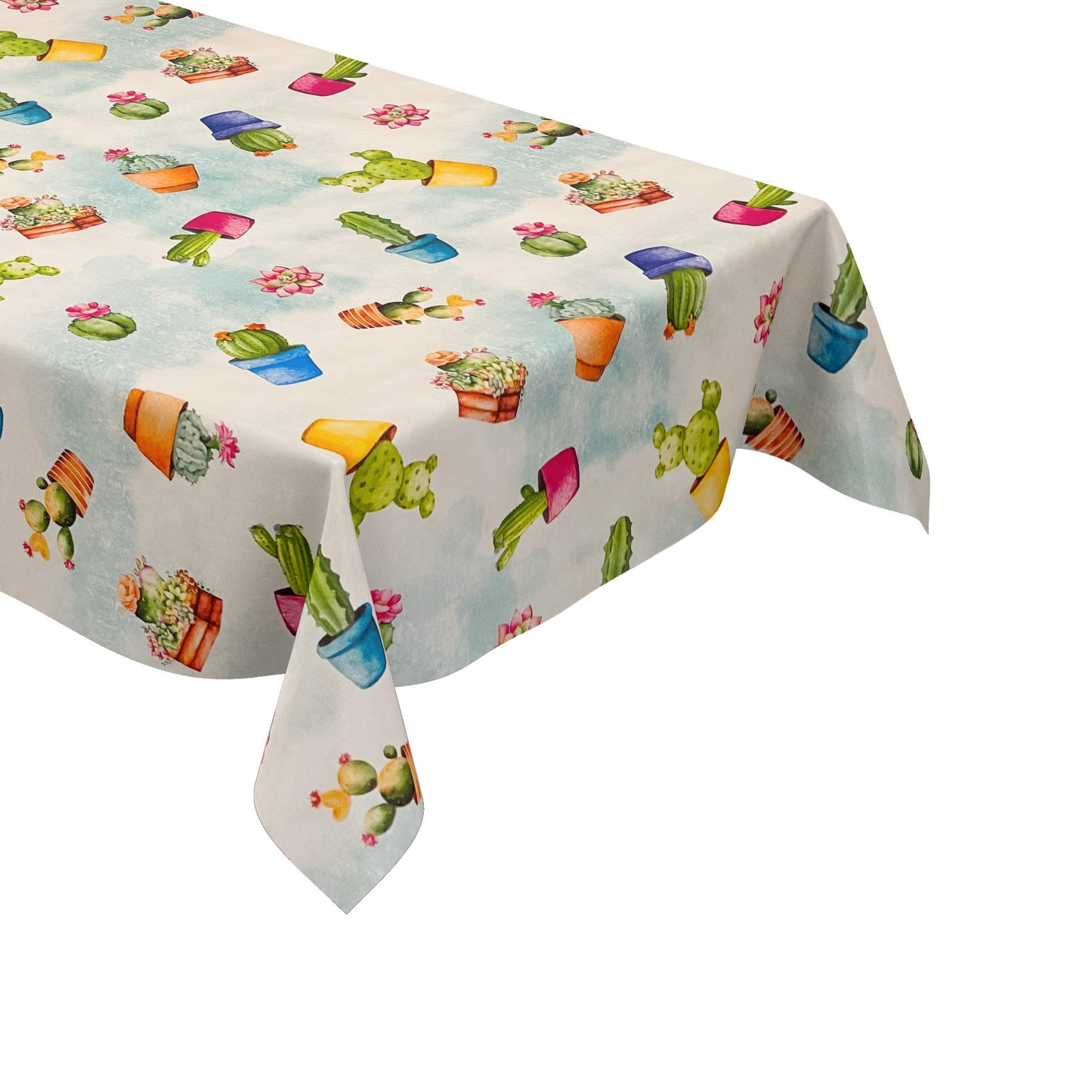 Nappe toile cirée vendue au mètre 01301-00 Pâques Lapin de Pâques Tulipes carrée ronde ovale