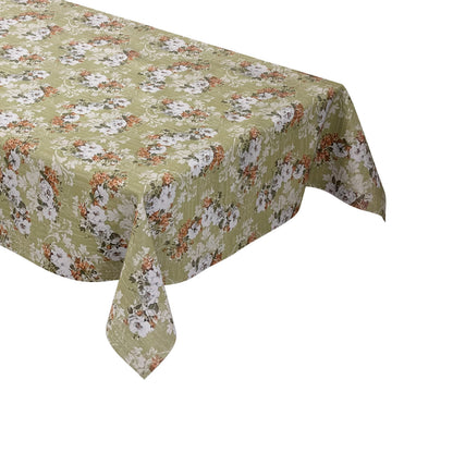 PVC Tischdecke rosen hellgrün Wachstuch