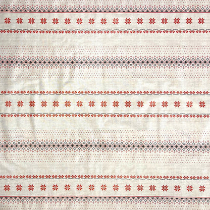 KEVKUS nappe cirée Noël 01542-01 motif bordure carrée ronde ovale
