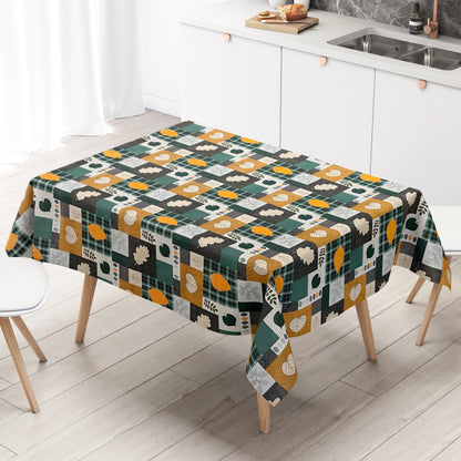 Wachstuch Tischdecke Laub Herbst Blätter