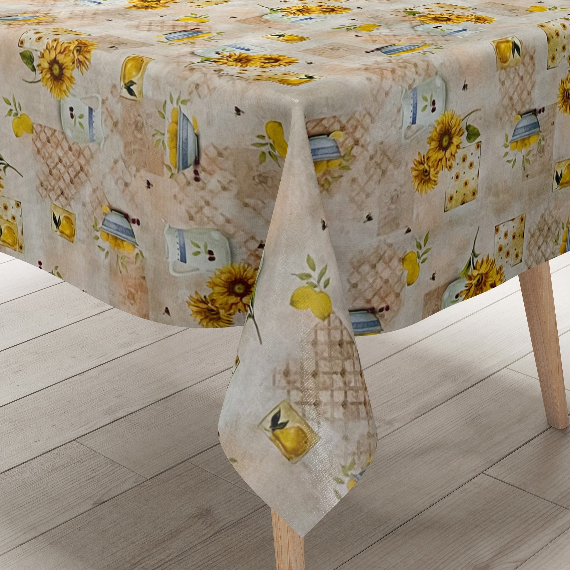 Wachstuch Tischdecke Sonnenblumen Bürgel
