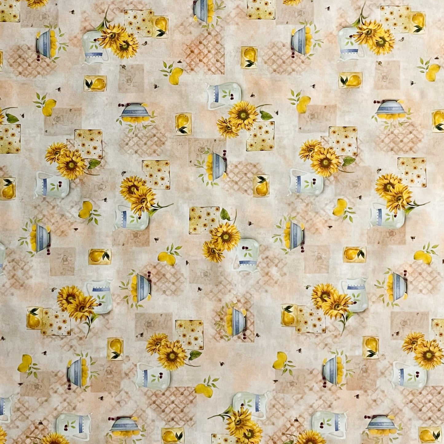 Wachstuch Tischdecke Sonnenblumen Bürgel