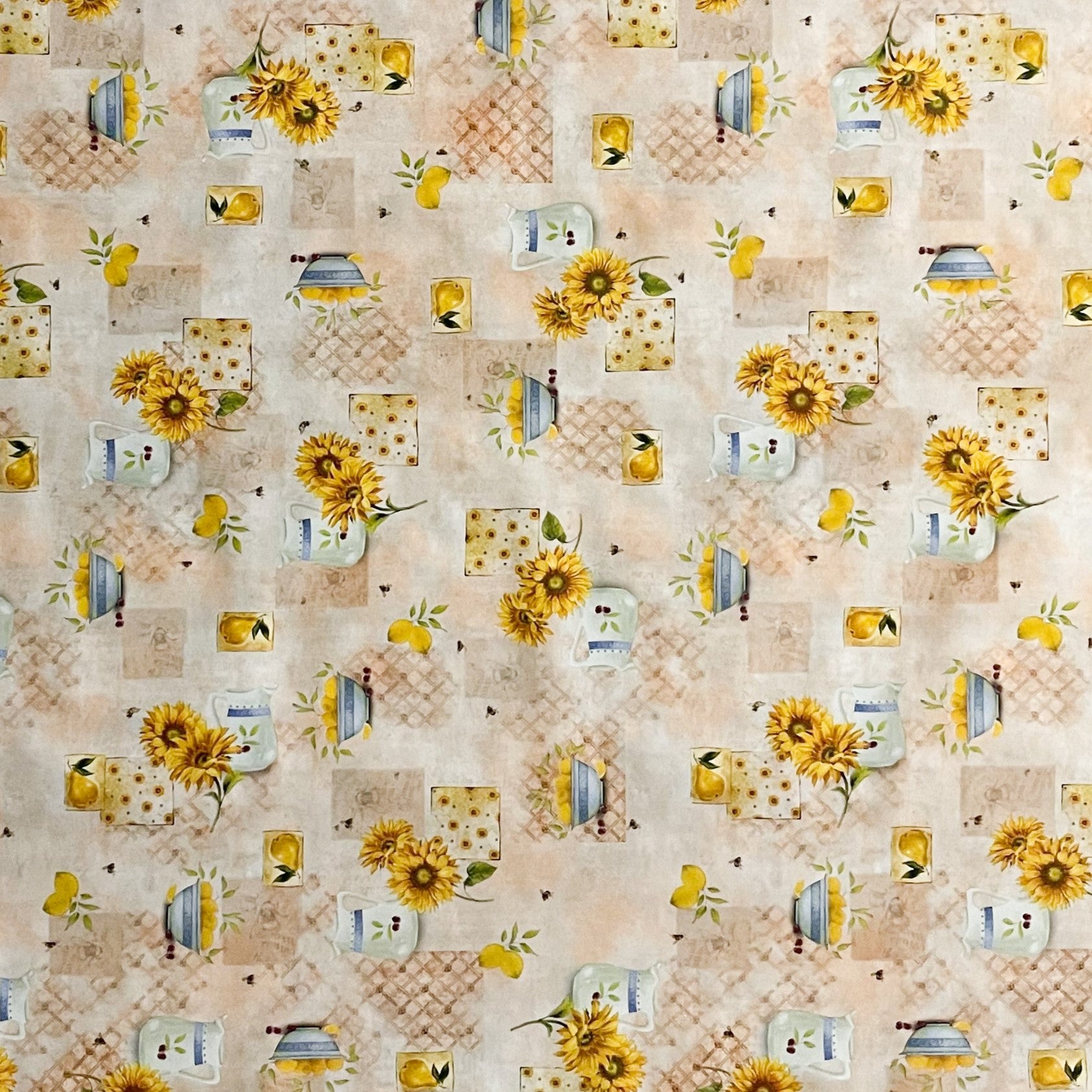 Wachstuch Tischdecke Sonnenblumen Bürgel
