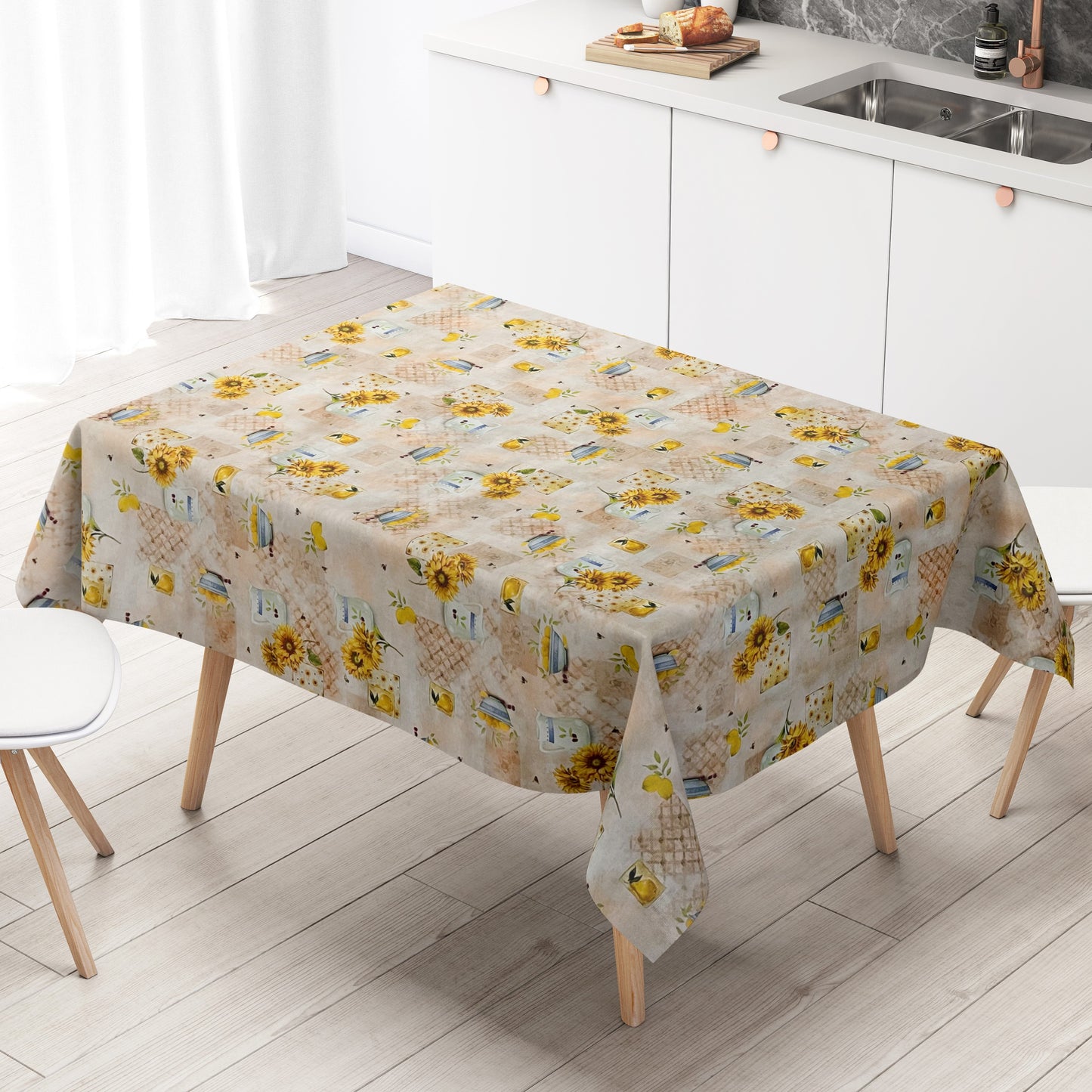 Wachstuch Tischdecke Sonnenblumen Bürgel