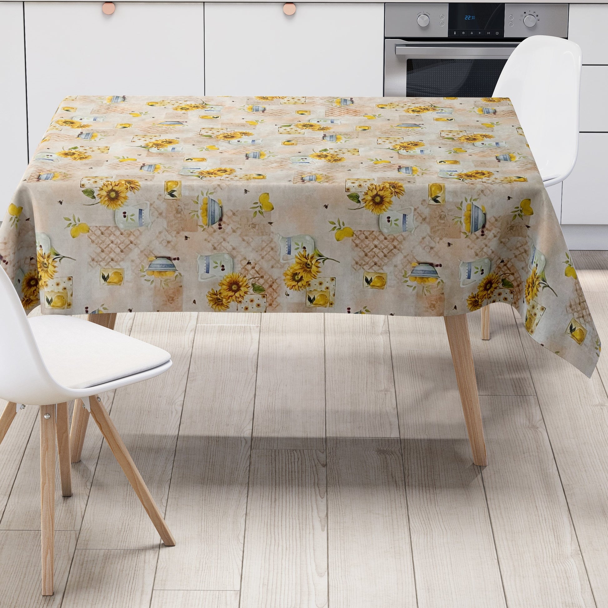 Wachstuch Tischdecke Sonnenblumen Bürgel