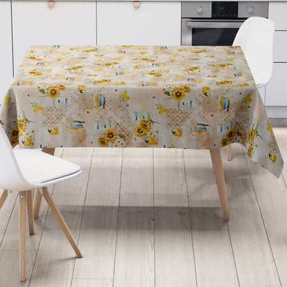 Wachstuch Tischdecke Sonnenblumen Bürgel