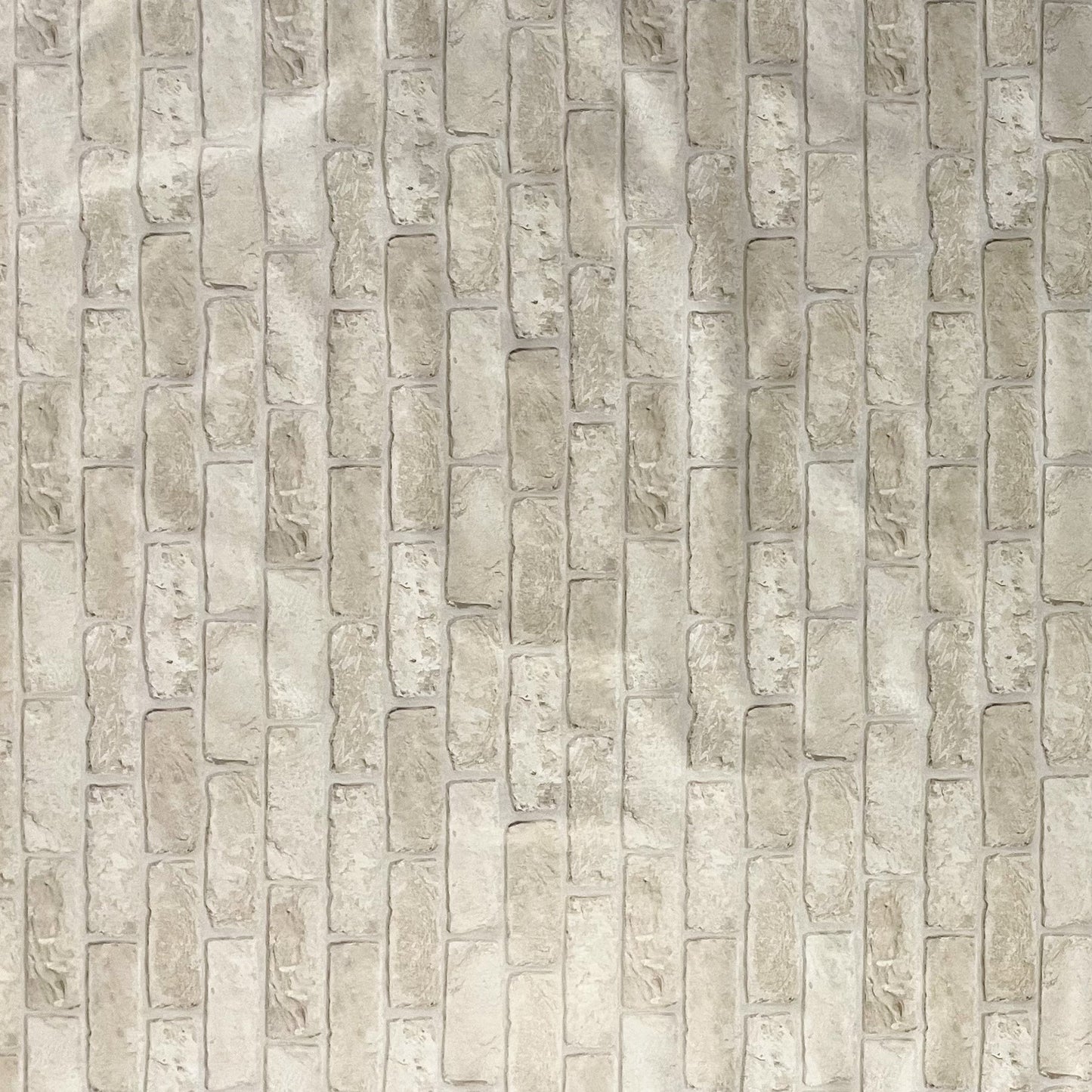 Wachstuch Tischdecke beige Steine Ziegel