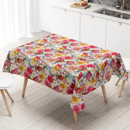 Wachstuchtischdecke Tischdecke Gebera Blumen Blüten