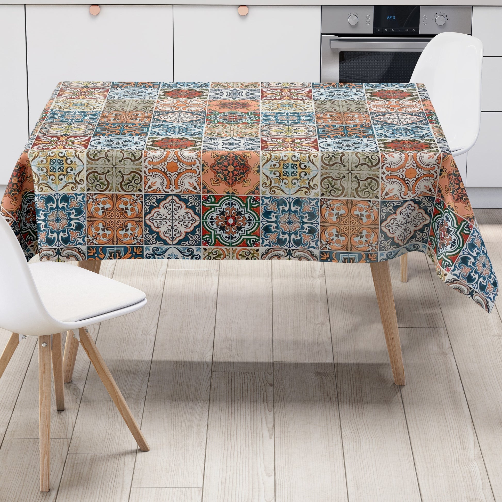 Wachstuch Tischdecke Portugal Mosaik 