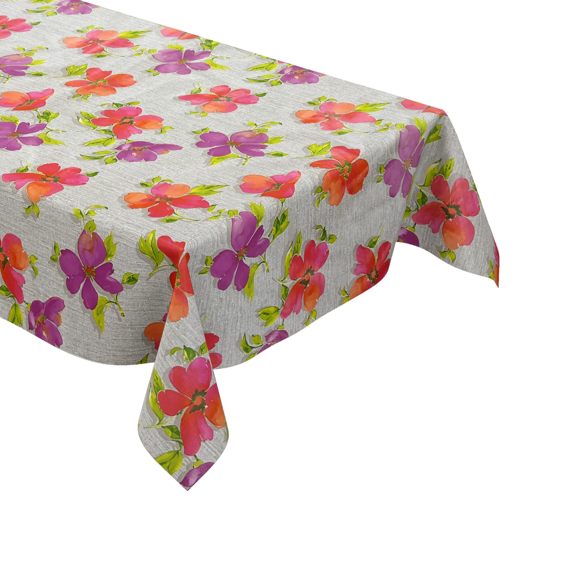 Wachstuch Tischdecke bunte Blüten