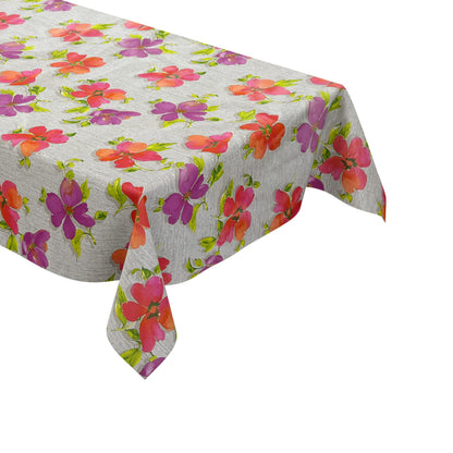 Wachstuch Tischdecke bunte Blüten