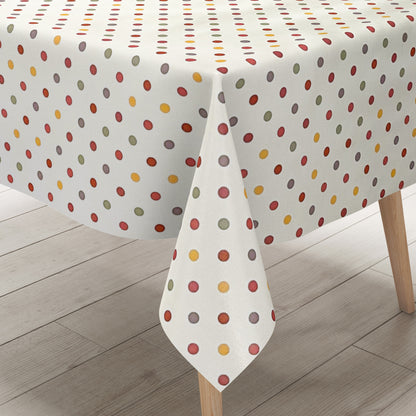 Wachstuch Tischdecke bunte Punkte