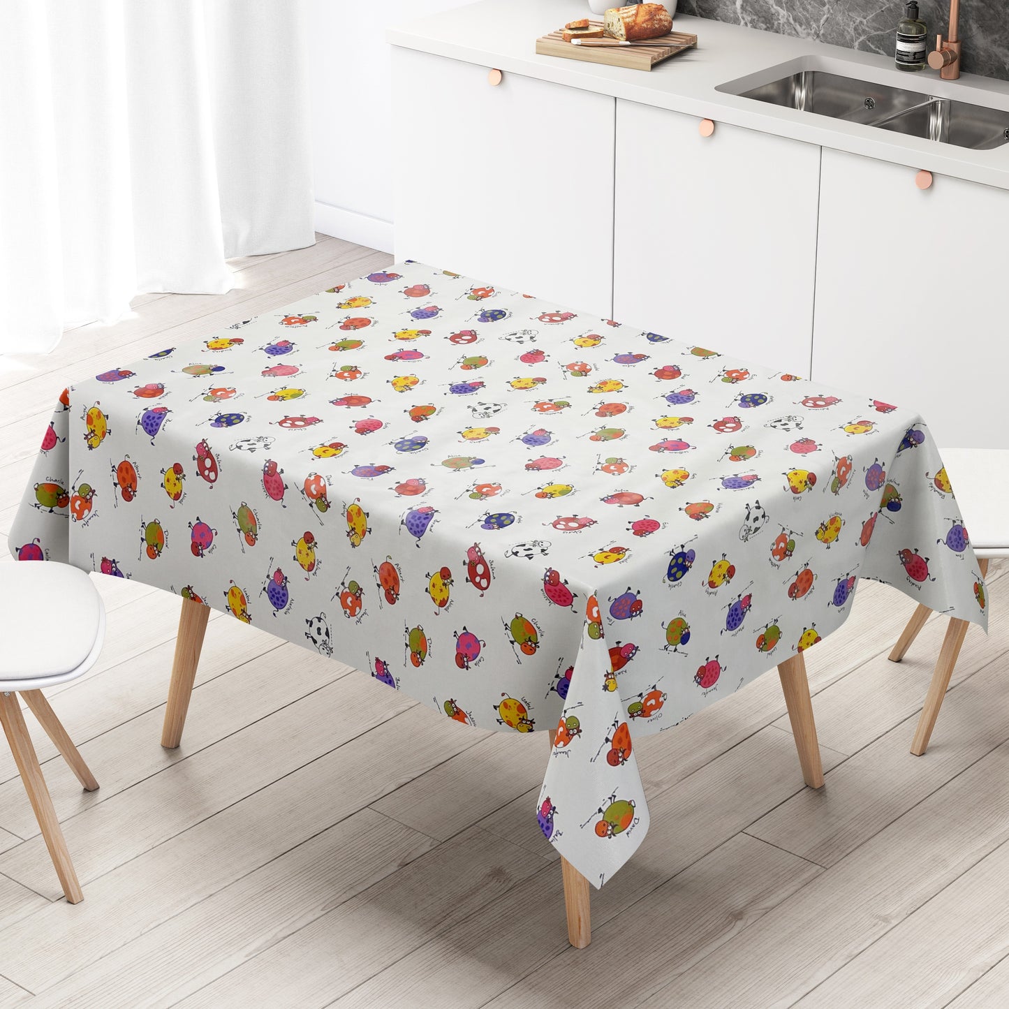 Wachstuchtischdecke Kühe
