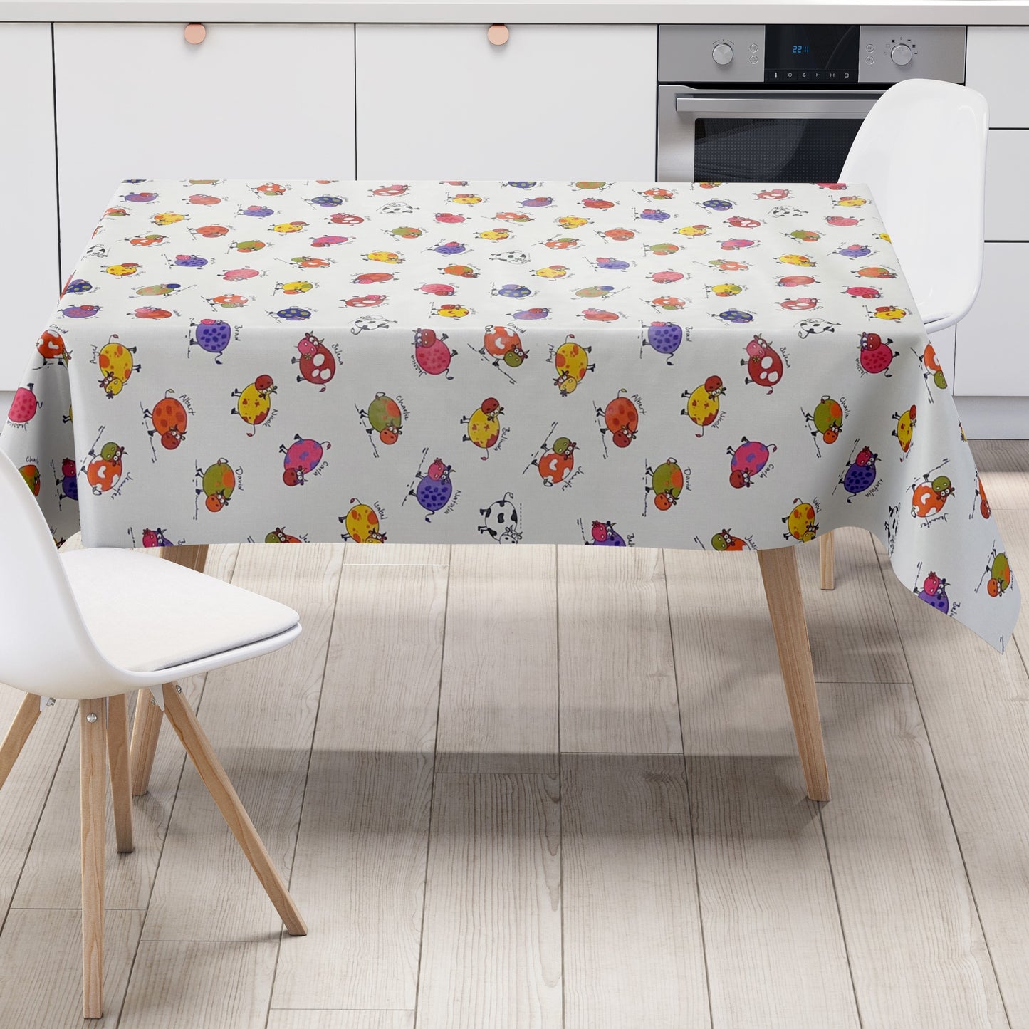 Wachstuchtischdecke Kühe
