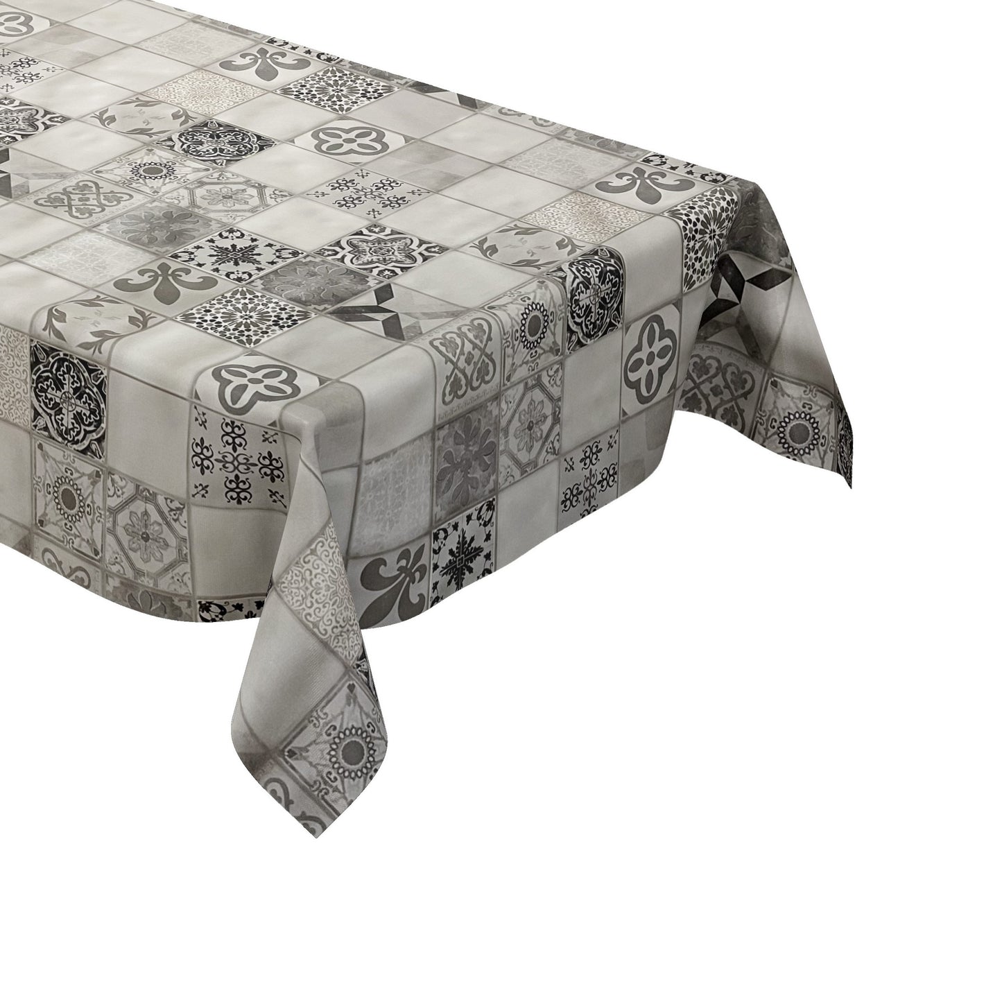 Nappe toile cirée vendue au mètre 01301-00 Pâques Lapin de Pâques Tulipes carrée ronde ovale