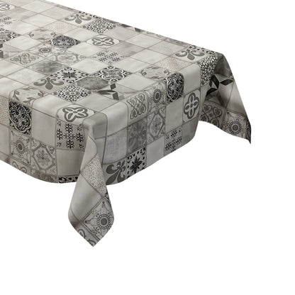 Nappe toile cirée vendue au mètre 01301-00 Pâques Lapin de Pâques Tulipes carrée ronde ovale