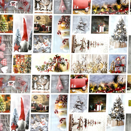 KEVKUS Wachstuch Tischdecke Weihnachten 06150-00 Wichtel Patchwork eckig rund oval