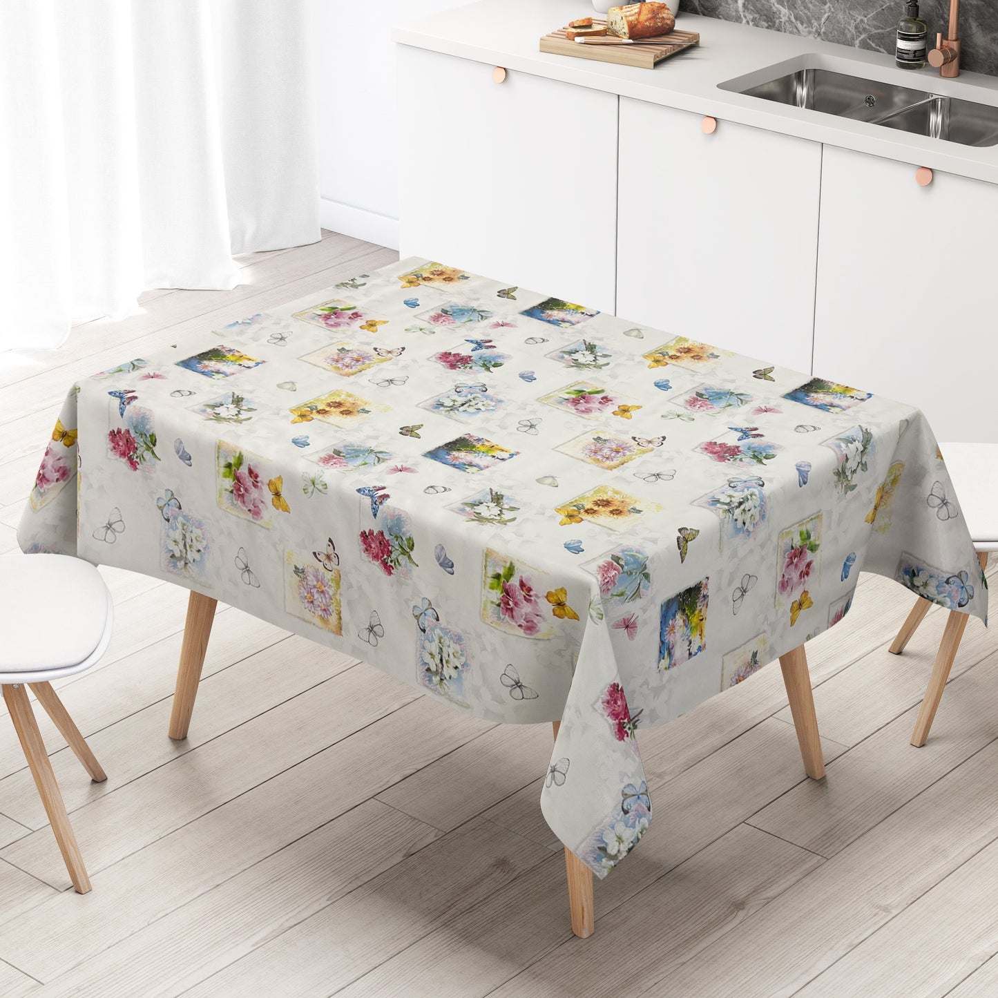 Wachstuch Tischdecke Schmetterlinge
