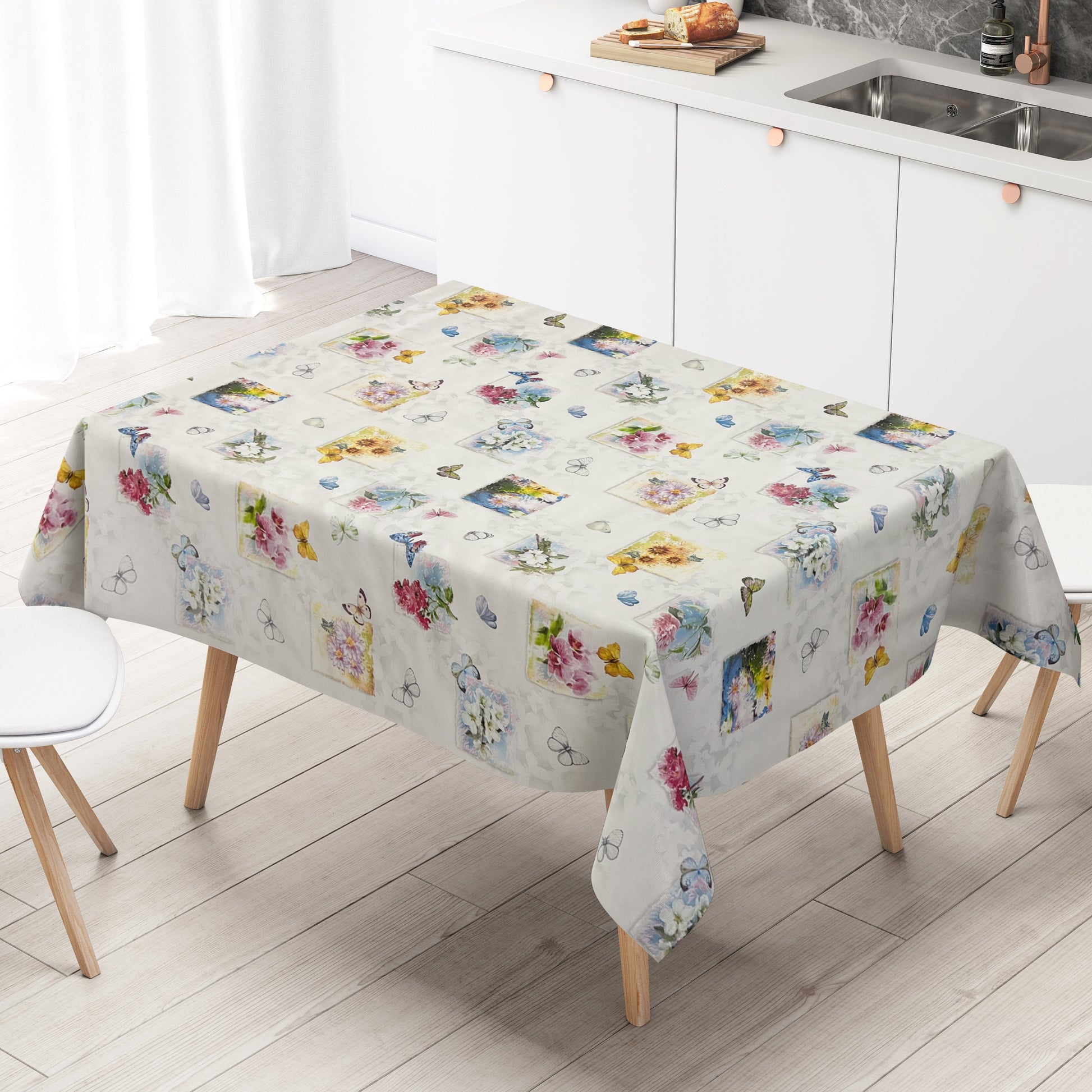 Wachstuch Tischdecke Schmetterlinge
