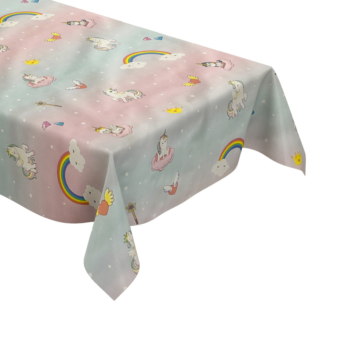 Wachstuch Tischdecke Einhorn Unicorn 
